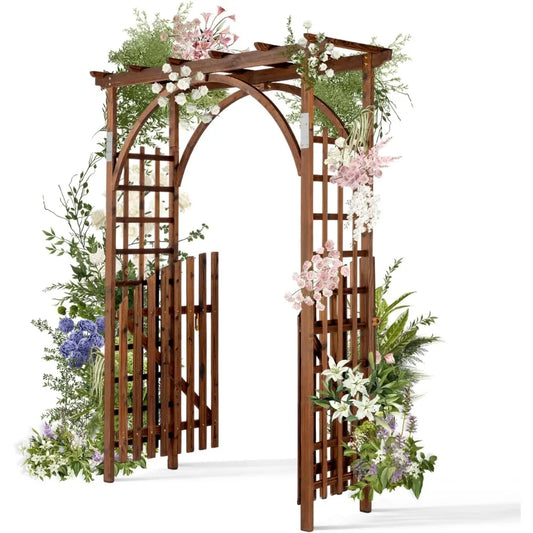 Wedding Arch for Ceremony, Wood Trellis for Plant Climbing, Christmas Decor Pergola for Garden