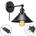 Load image into Gallery viewer, Vintage Style Wood Iron E27 Wall Light
