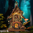 Load image into Gallery viewer, Mechanical 3D Wooden Puzzles Clock
