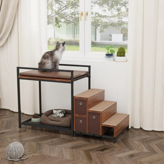 Dog & Cat Window Perch with Storage
