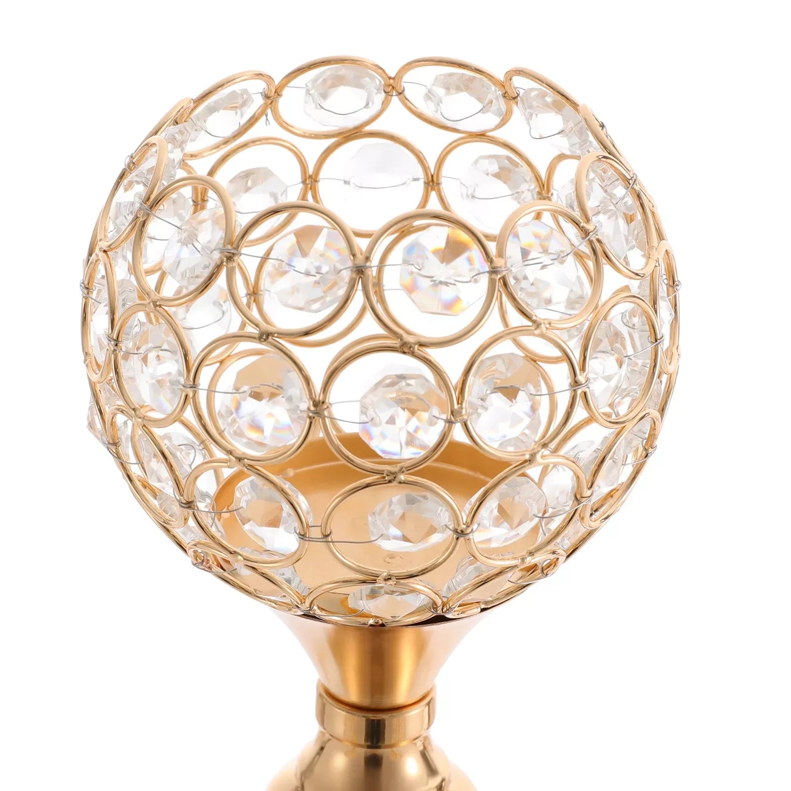 Arms Crystal Candelabra Candle Holder