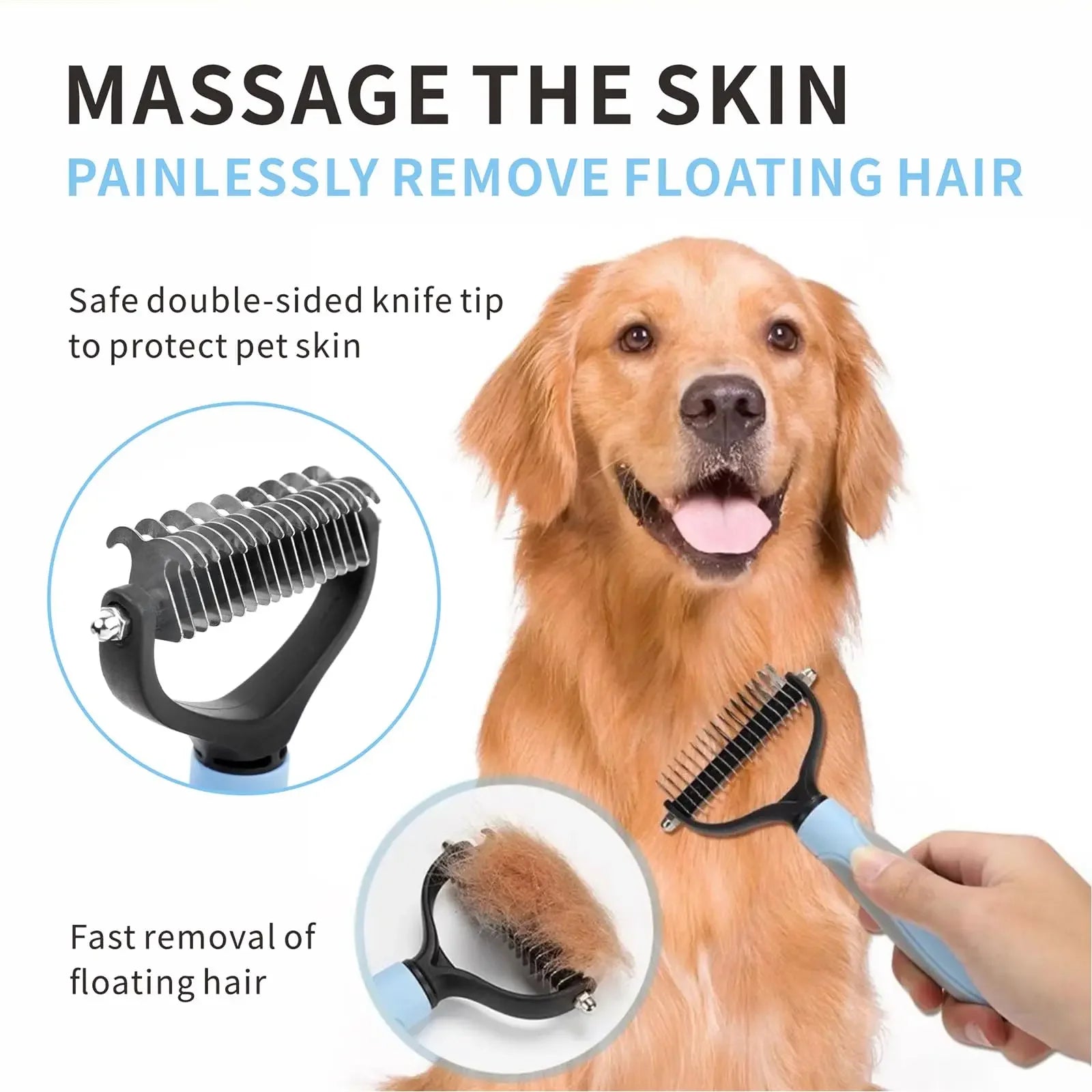 Deshedding Brush Dog Hair Remover