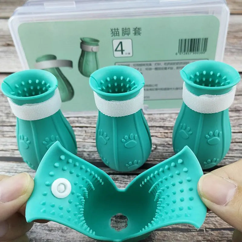 Anti-Scratch Cat Bath & Grooming Shoes