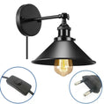 Load image into Gallery viewer, Vintage Style Wood Iron E27 Wall Light
