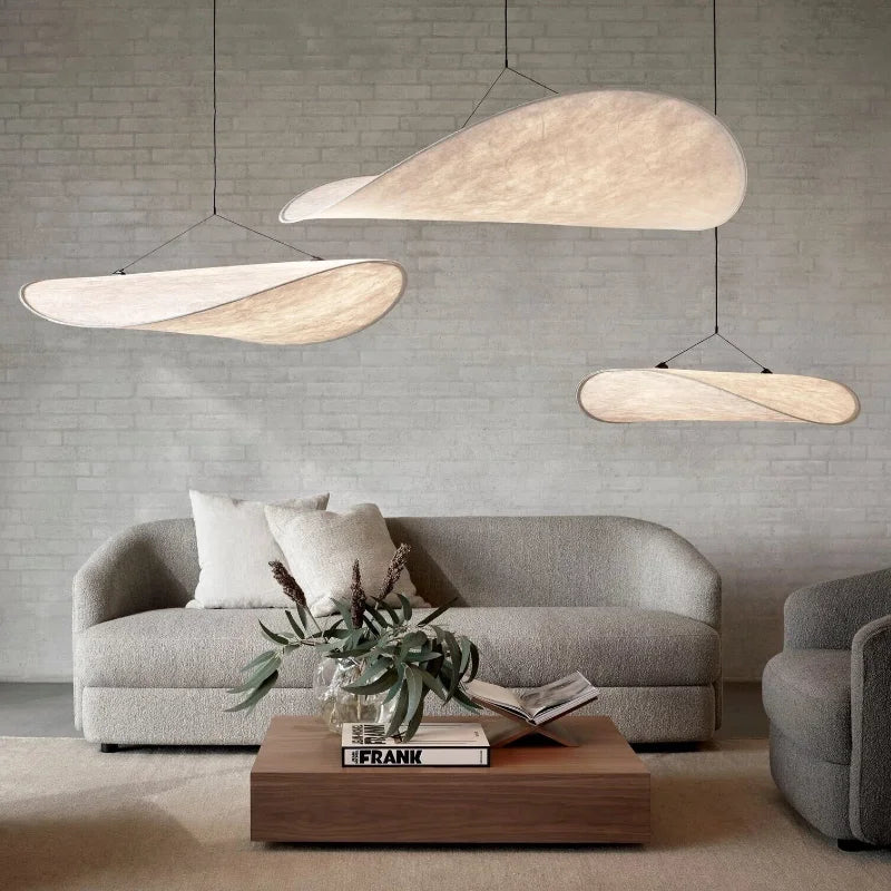 Silk Ceiling Chandelier Light for Living Room