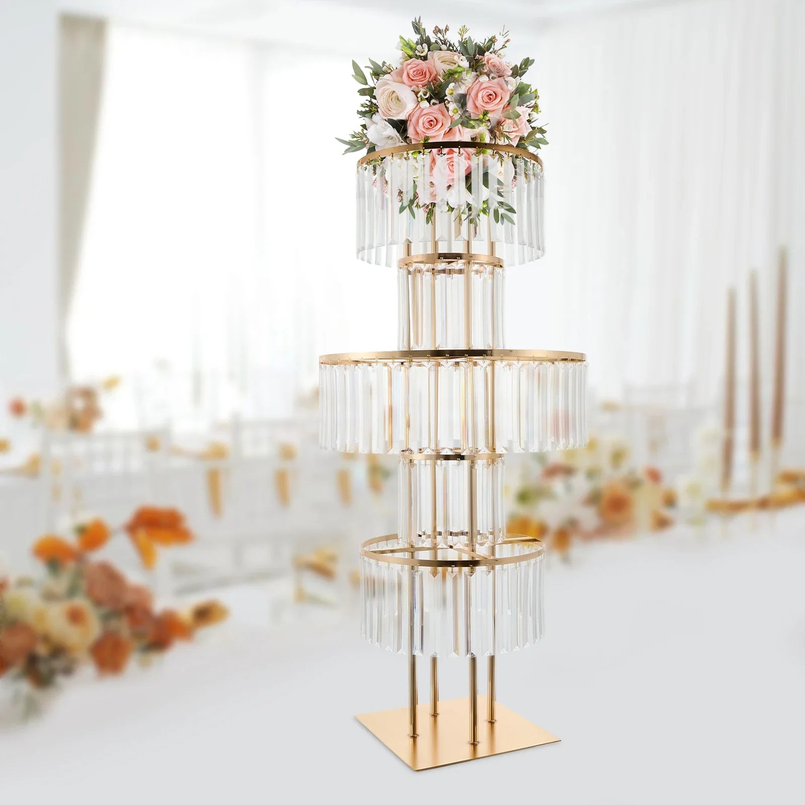 5-Tier Wedding Centerpieces Flower Stand
