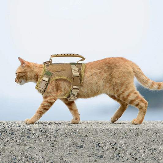 Tactical Cat Harness with Leash