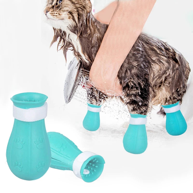 Anti-Scratch Cat Bath & Grooming Shoes