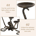 Load image into Gallery viewer, 5-Arm Tealight Pillar Candle Stand for Halloween Dining Table & Bathroom Decor
