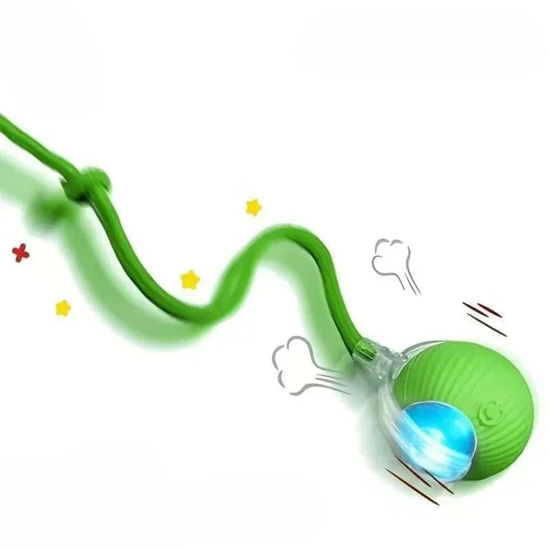 Smart Interactive Rolling Cat Ball Toy with Tail