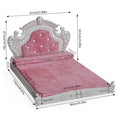 Load image into Gallery viewer, Luxury Velvet Pet Bed with Headboard
