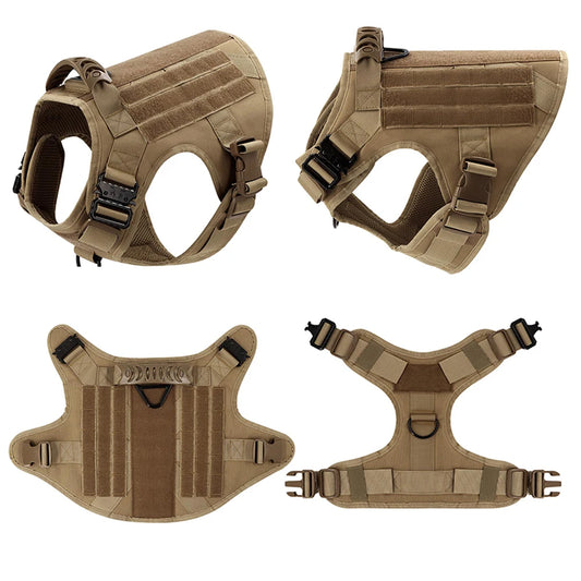 5Pcs Large Dog Harness for German Shepherd & Malinois