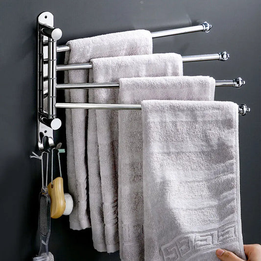 4-Bar Stainless Steel Rotatable Towel Rack