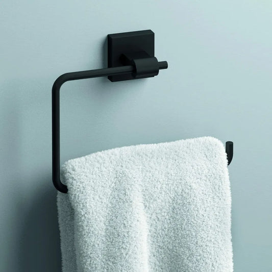 Matte Black Stainless Steel Towel Ring