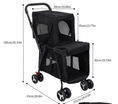 Load image into Gallery viewer, Double Pet Stroller for Two Small Dogs or Cats
