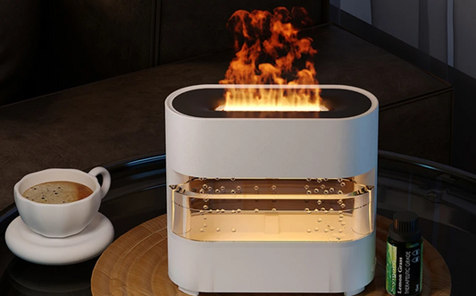 Rain Drops Flame Humidifier